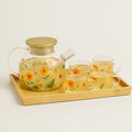 Floral Harmony Borosilicate Glass Tea Brewing Collection