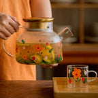 Floral Harmony Borosilicate Glass Tea Brewing Collection