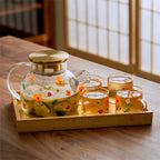 Floral Harmony Borosilicate Glass Tea Brewing Collection