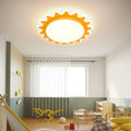 Modern Yellow Flush Mount Ceiling Light for Playful Interiors
