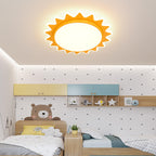 Modern Yellow Flush Mount Ceiling Light for Playful Interiors