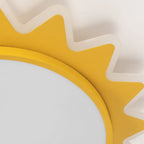 Modern Yellow Flush Mount Ceiling Light for Playful Interiors