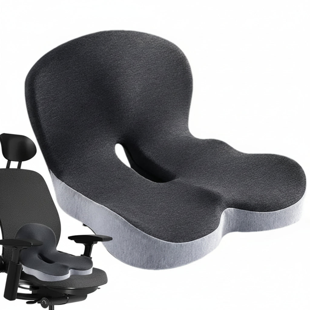 Memory Foam Chair Pad with Back Support Cushion