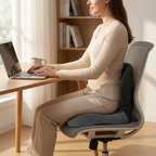 Memory Foam Chair Pad with Back Support Cushion
