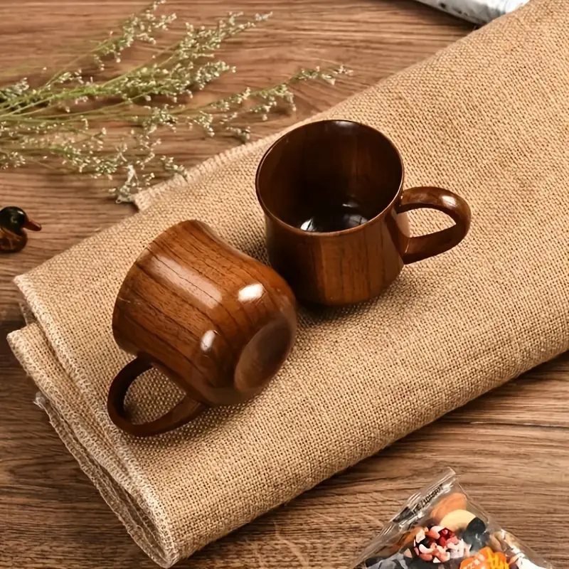 Eco-Friendly Artisan Wooden Coffee Cup