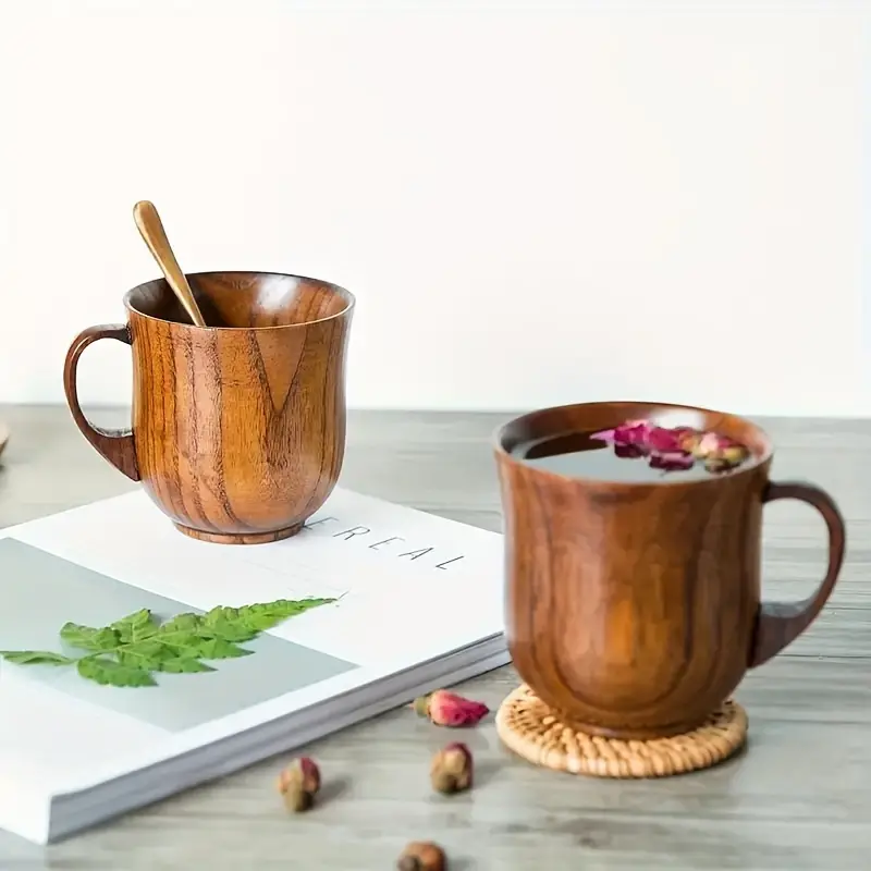 Eco-Friendly Artisan Wooden Coffee Cup