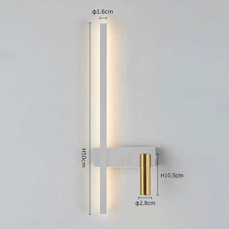Adjustable Reading Head Swivel LED Wall Light