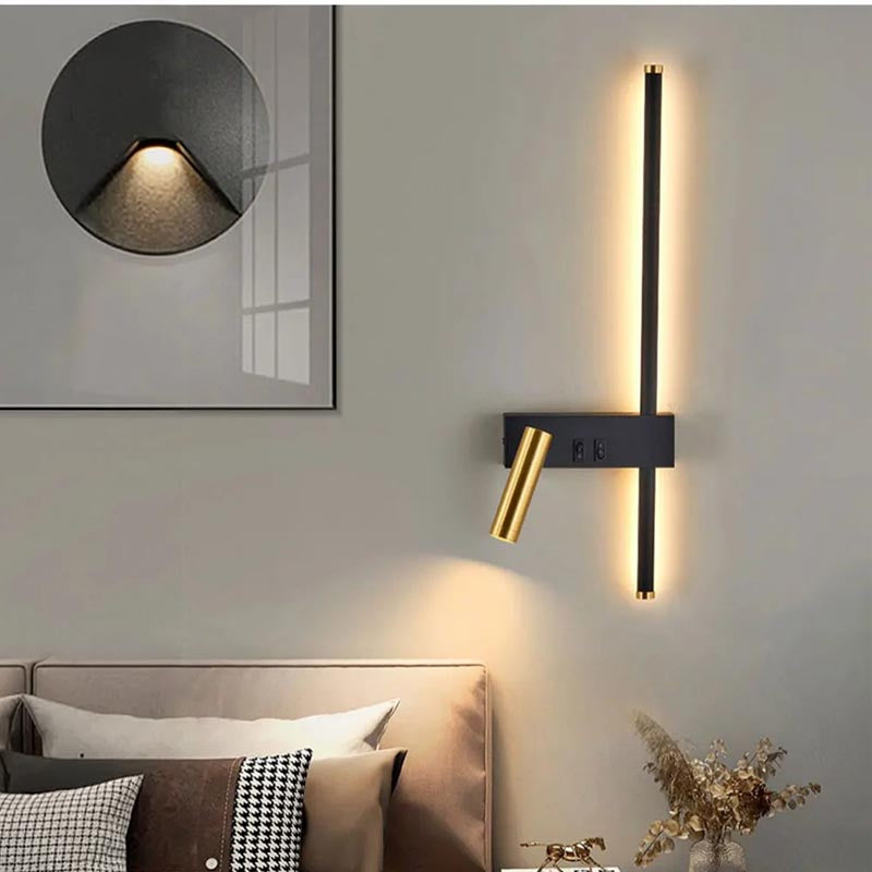 Adjustable Reading Head Swivel LED Wall Light