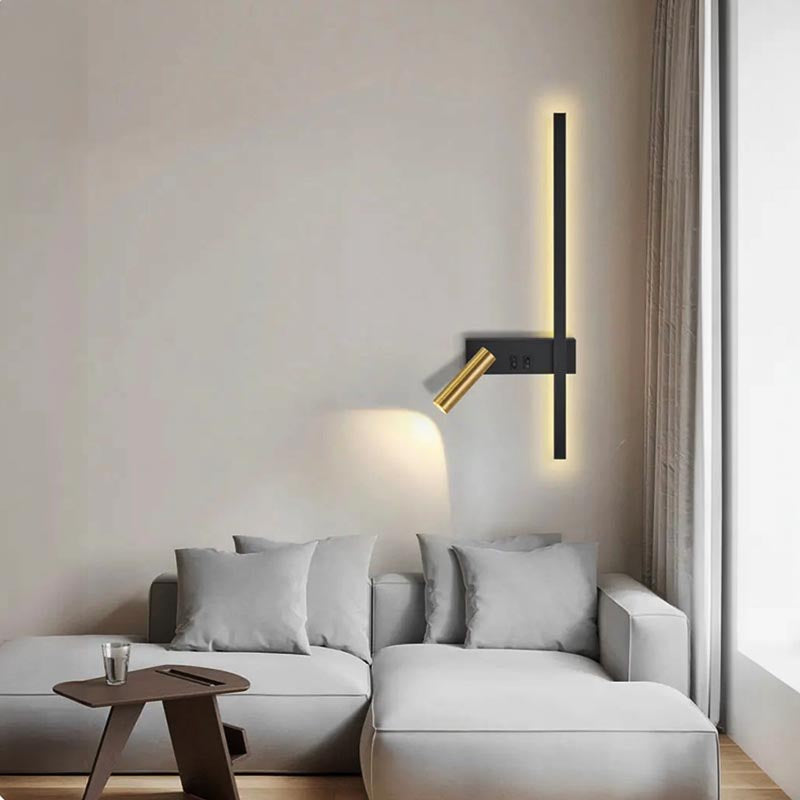 Adjustable Reading Head Swivel LED Wall Light