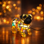 Decorative Dog Figurine Table Lamp in Resin – Accent Lighting