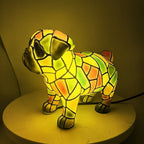 Decorative Dog Figurine Table Lamp in Resin – Accent Lighting