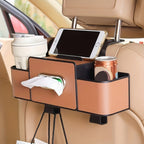 Multifunctional Seat Back Storage Box with Cup Holder for Cars