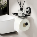Wall-Mounted Stainless Steel Toilet Paper Dispenser with Self-Adhesive