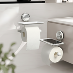 Wall-Mounted Stainless Steel Toilet Paper Dispenser with Self-Adhesive