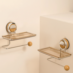 Wall-Mounted Stainless Steel Toilet Paper Dispenser with Self-Adhesive