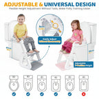 Adjustable Height Step Ladder for Toddler Toilet Training Seat
