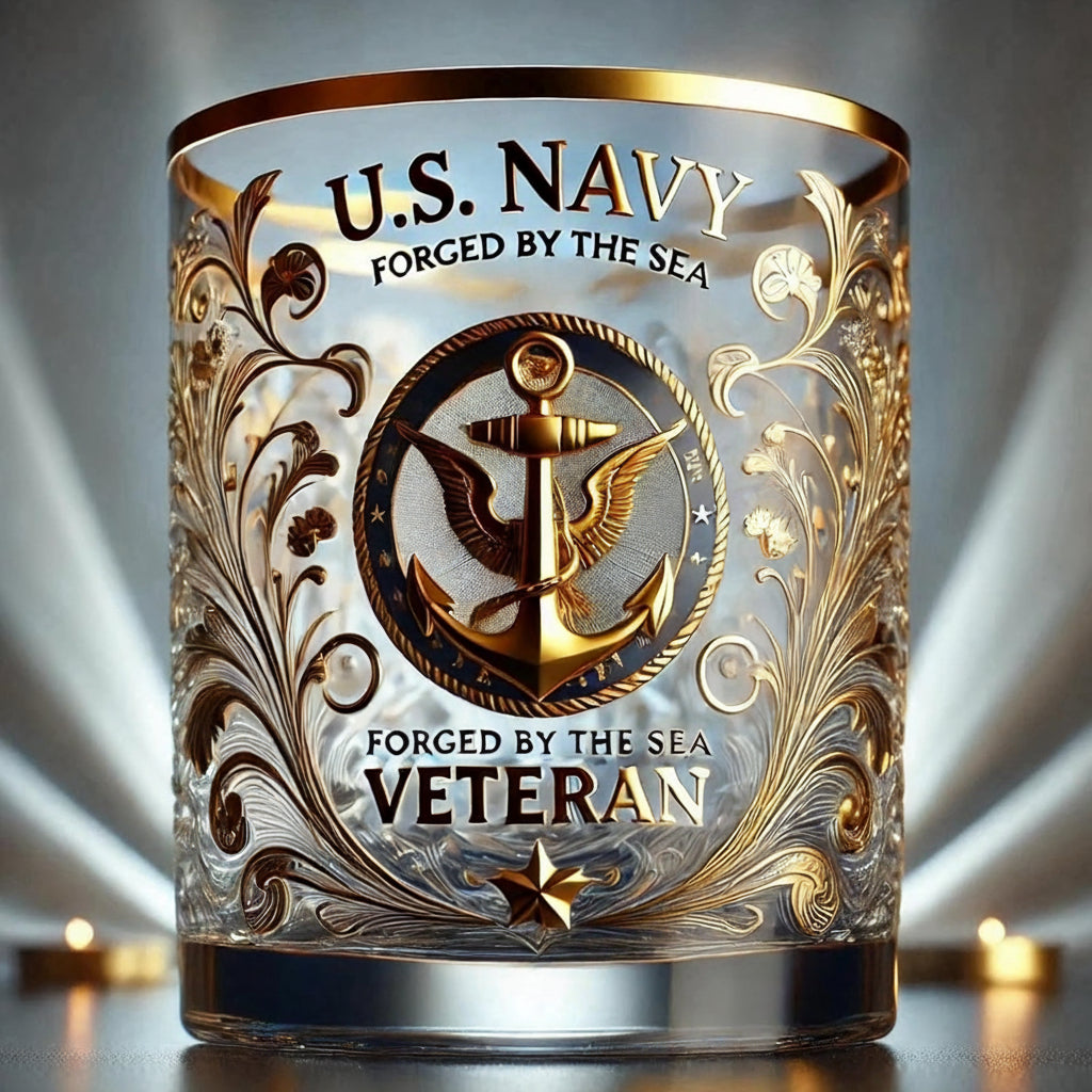 Engraved Glass Memorial Decor for Honoring Veterans