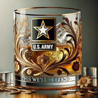 Engraved Glass Memorial Decor for Honoring Veterans