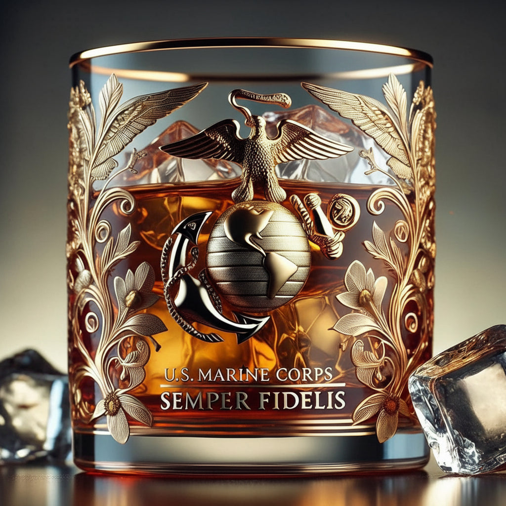 Engraved Glass Memorial Decor for Honoring Veterans
