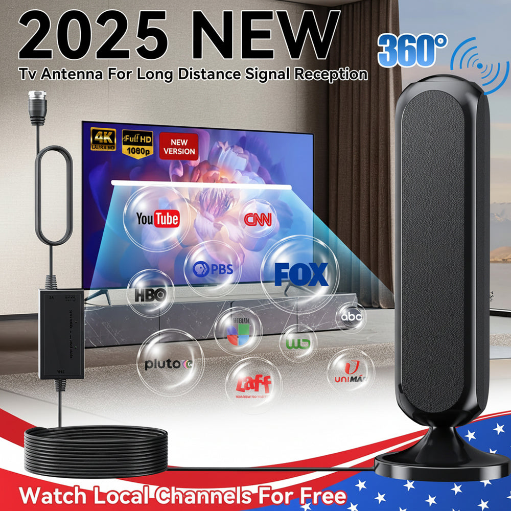 Indoor Digital HD TV Antenna with Long Range Signal Amplifier 4K
