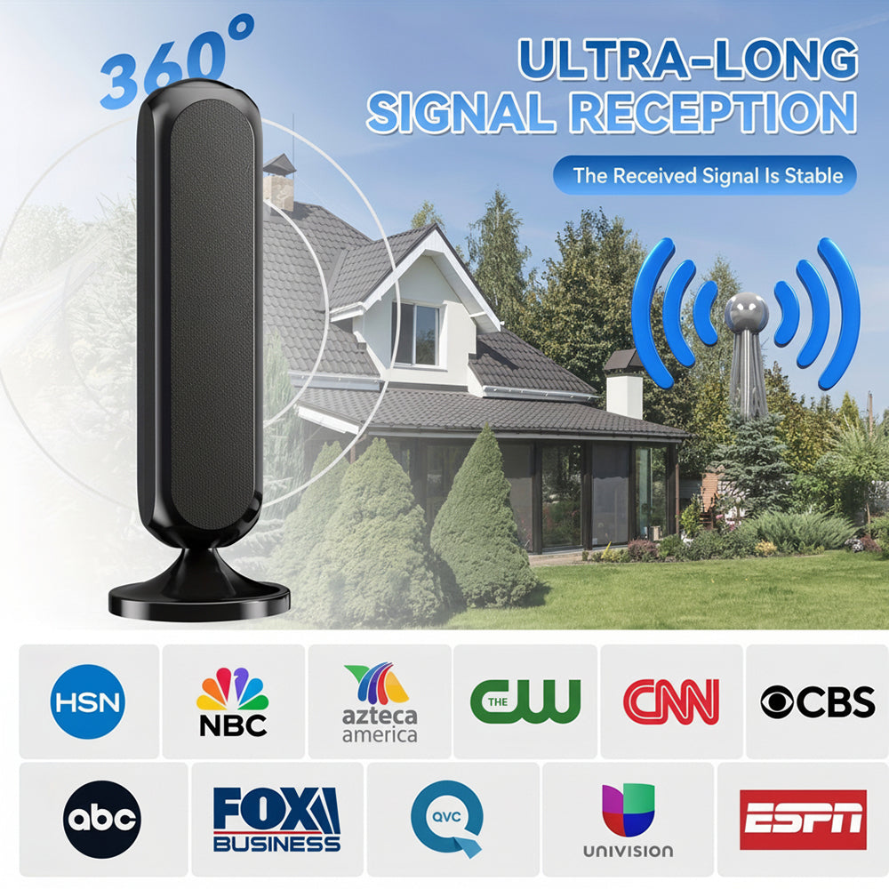 Indoor Digital HD TV Antenna with Long Range Signal Amplifier 4K