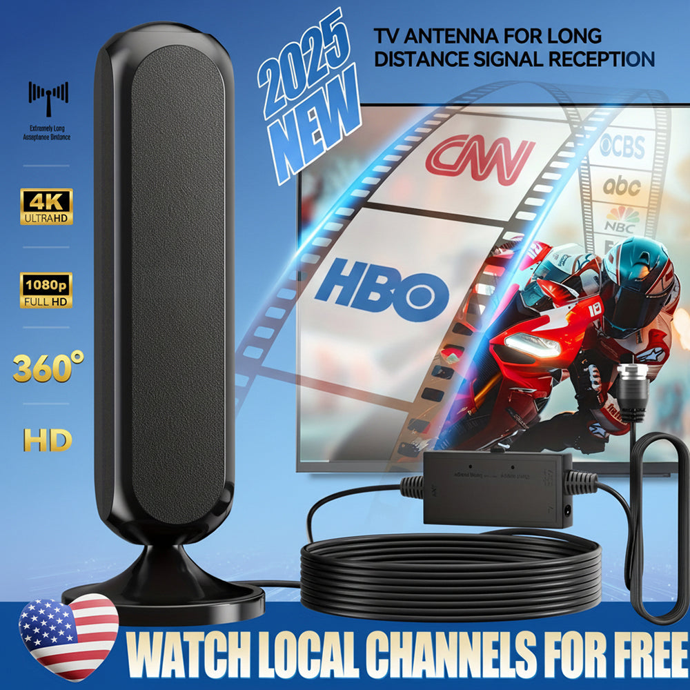 Indoor Digital HD TV Antenna with Long Range Signal Amplifier 4K