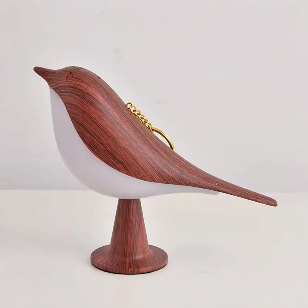 Rechargeable Wooden Accent Light - Bird-Shaped Table Lamp