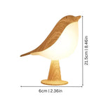 Rechargeable Wooden Accent Light - Bird-Shaped Table Lamp