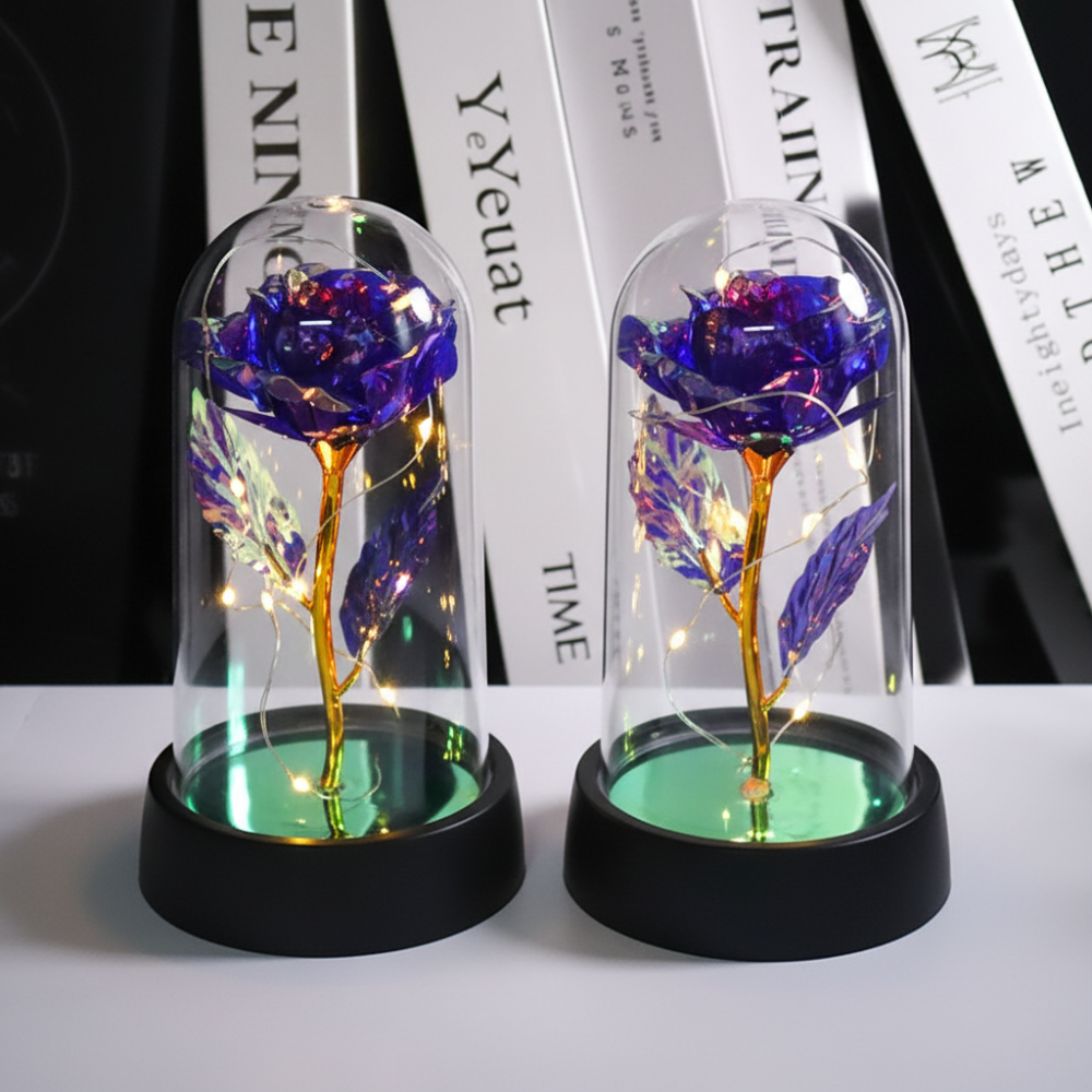 Decorative Dome Night Light - LED Rose Lamp Gift
