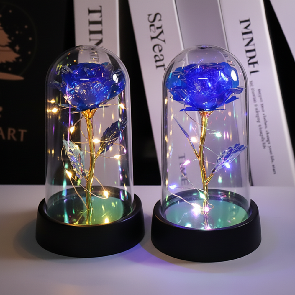 Decorative Dome Night Light - LED Rose Lamp Gift