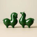 Ceramic Harmony Horse – Celadon Good Fortune Decor Piece