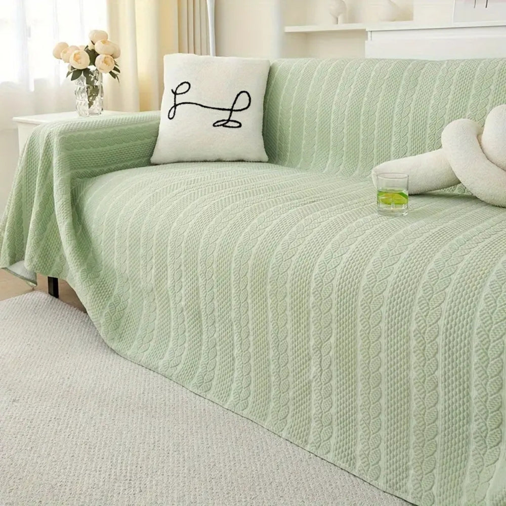 Non-Slip Microfiber Sofa Cover - Pet-Friendly Design