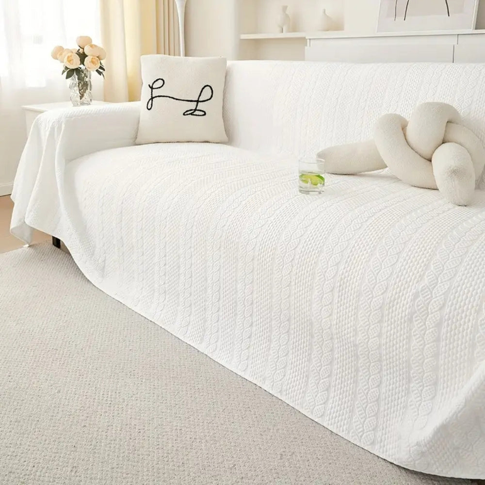 Non-Slip Microfiber Sofa Cover - Pet-Friendly Design