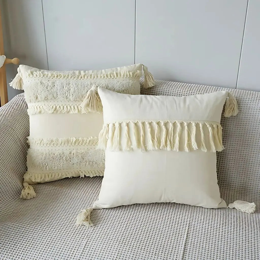 Chic Textured Throw Pillow Cover Collection