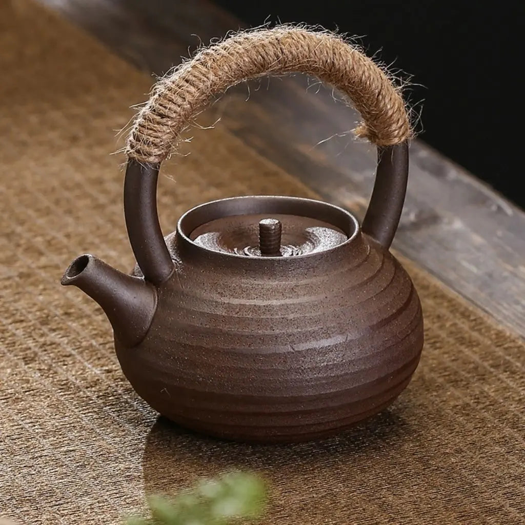 Artisan Crafted Ceramic Tea Pot for Timeless Brewing