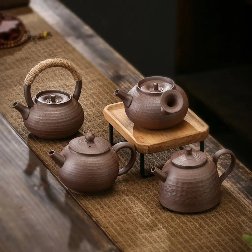 Artisan Crafted Ceramic Tea Pot for Timeless Brewing