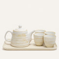 ScandiCharm Handcrafted Ceramic Tea Service Set