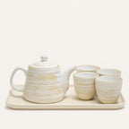 ScandiCharm Handcrafted Ceramic Tea Service Set