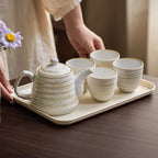 ScandiCharm Handcrafted Ceramic Tea Service Set