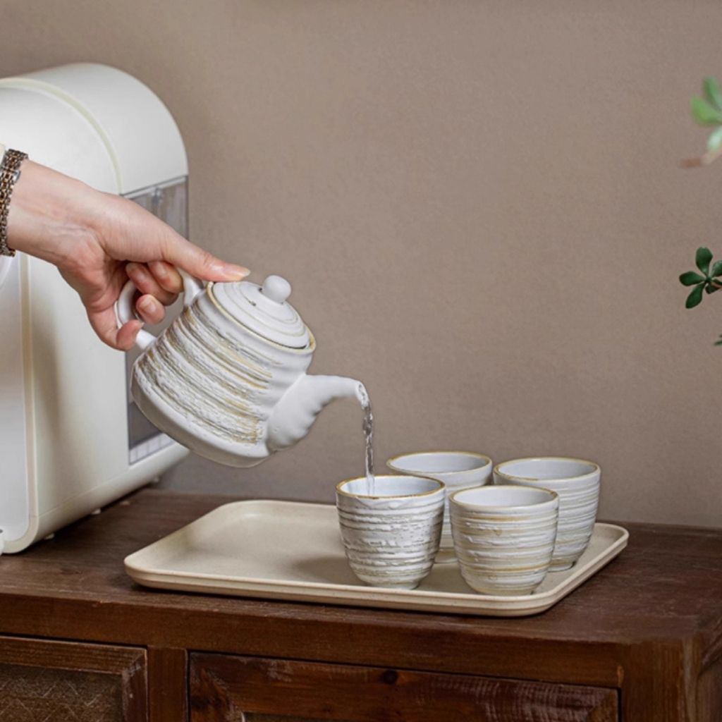ScandiCharm Handcrafted Ceramic Tea Service Set