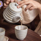 ScandiCharm Handcrafted Ceramic Tea Service Set