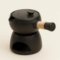 Traditional Craft Stoneware Tea Set with Warming Base