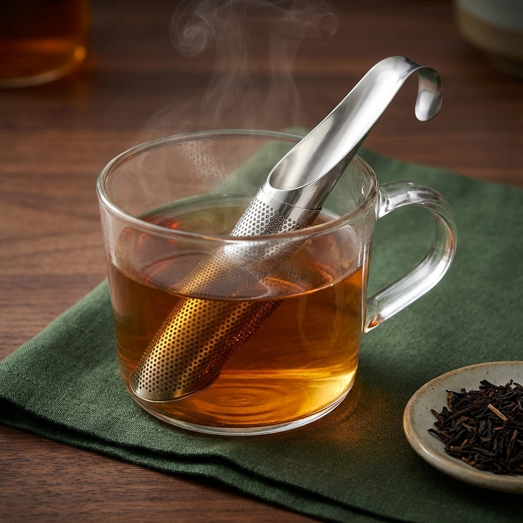Stainless Steel Loose Leaf Tea Brewer – Compact Infuser