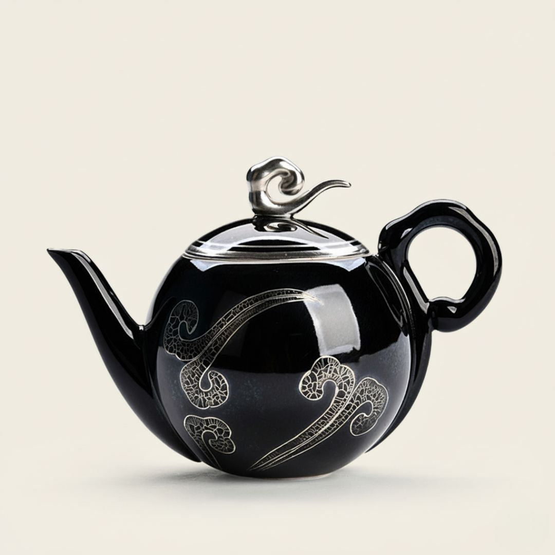 Sophisticated Black Ceramic Tea Infuser