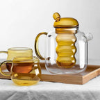 Elegant Glass Teapot with Heat-Resistant Design