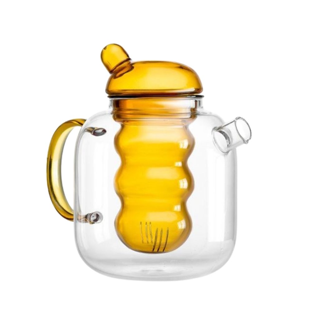 Elegant Glass Teapot with Heat-Resistant Design