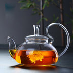 Luxe Blooming Glass Teapot for Perfect Brews