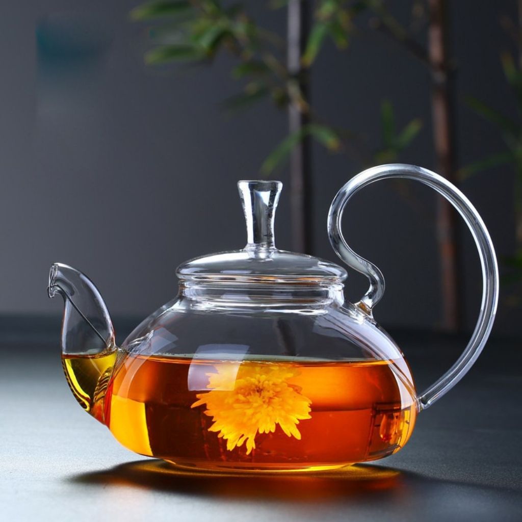 Luxe Blooming Glass Teapot for Perfect Brews