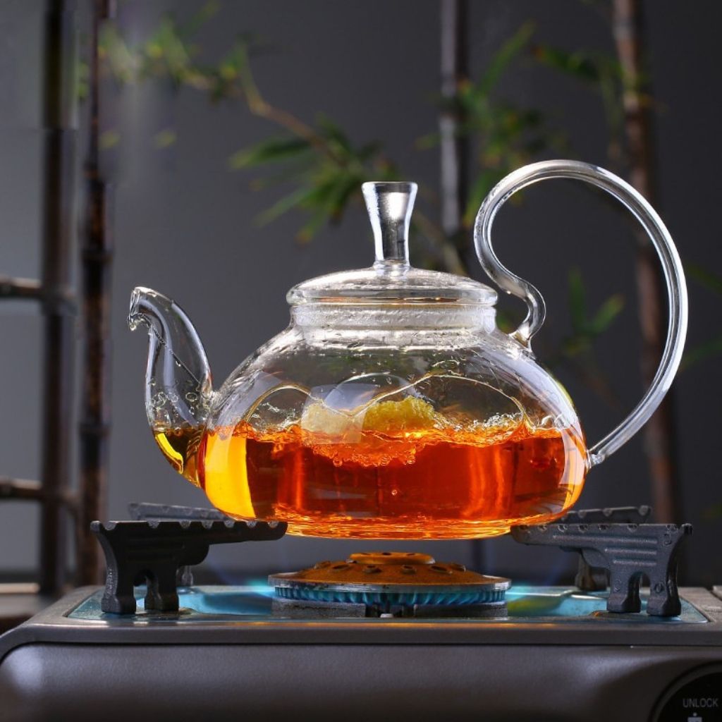 Luxe Blooming Glass Teapot for Perfect Brews