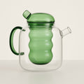 Elegant Glass Teapot with Heat-Resistant Design